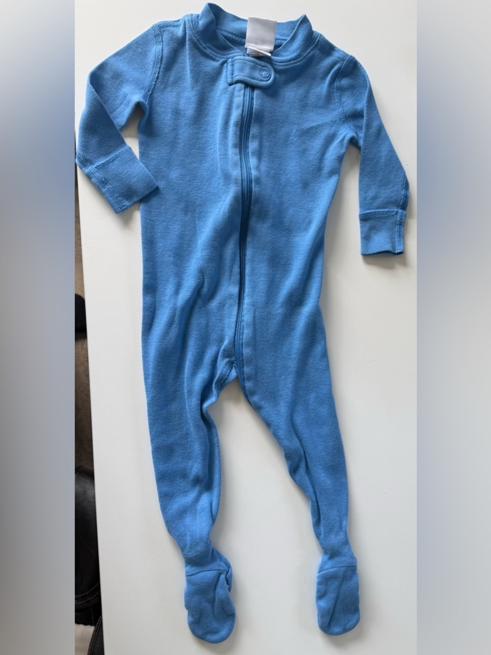 Blue Hanna Andersson Kids One-Piece Zip Footed Pajamas, 3-6 months